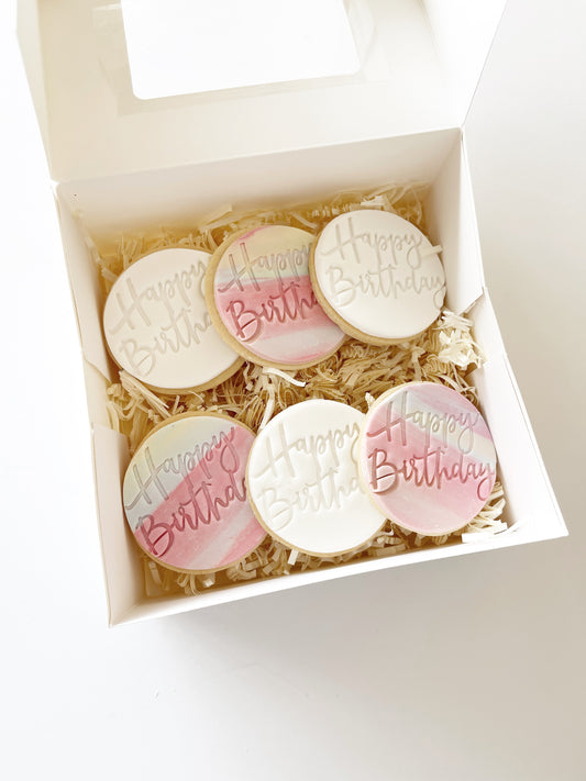 Happy Birthday Cookie Box