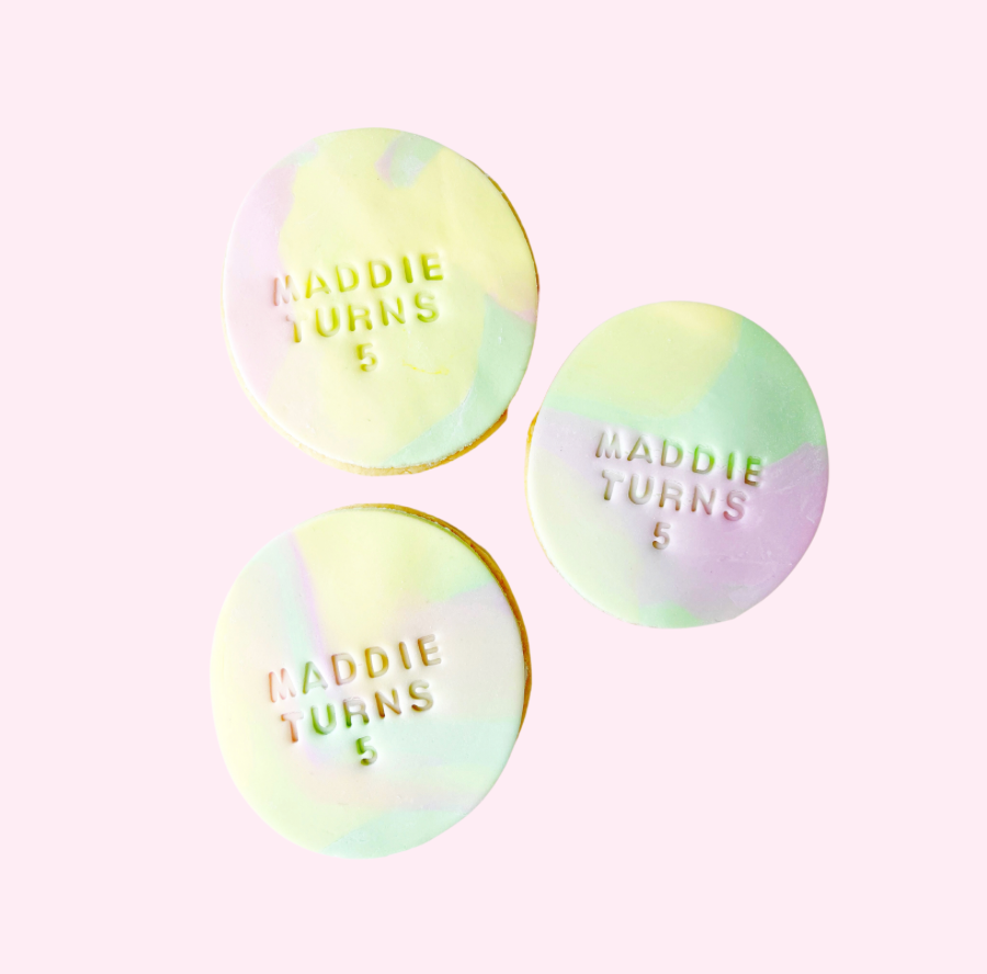 Personalised Text Sugar Cookies NZ Cookies