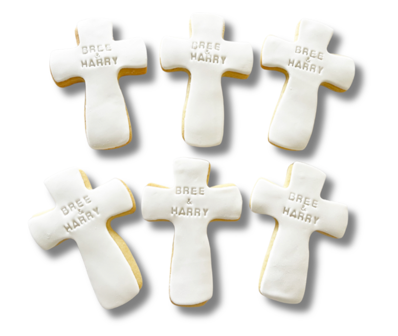 Order custom wedding cookies in Auckland – personalised, handcrafted treats perfect for wedding favours, dessert tables & engagement parties. NZ-wide delivery