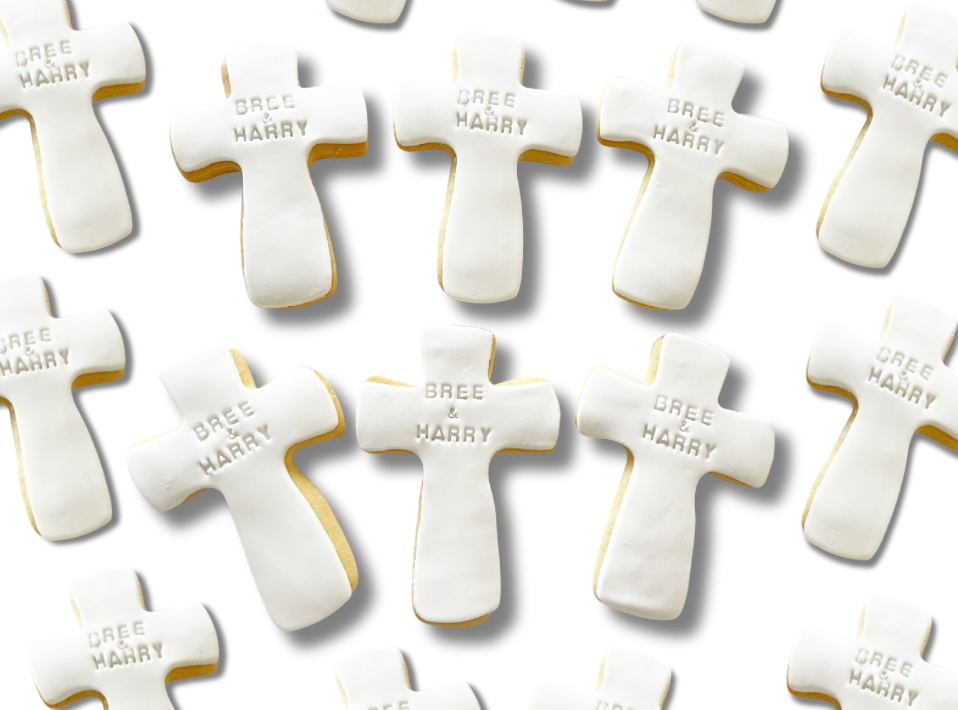 Order custom wedding cookies in Auckland – personalised, handcrafted treats perfect for wedding favours, dessert tables & engagement parties. NZ-wide delivery