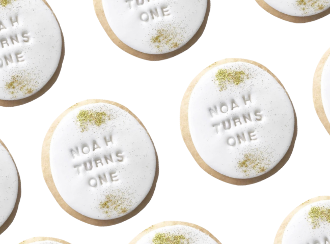 Phrase + Gold Sugar Sprinkles