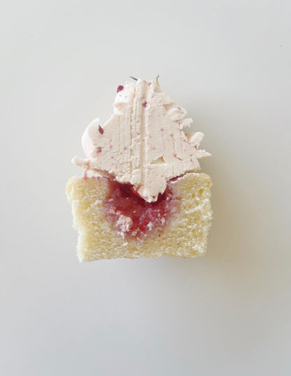 Lemon and strawberry cupcake