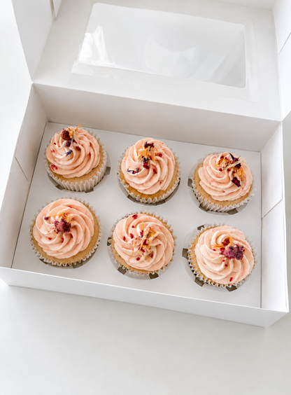 Lemon and strawberry cupcake