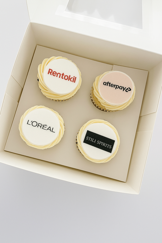 Branded Logo Cupcakes