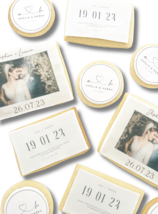 Jumbo Wedding Photo Cookie