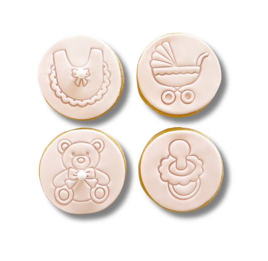 Pink Assorted Baby Shower Cookies